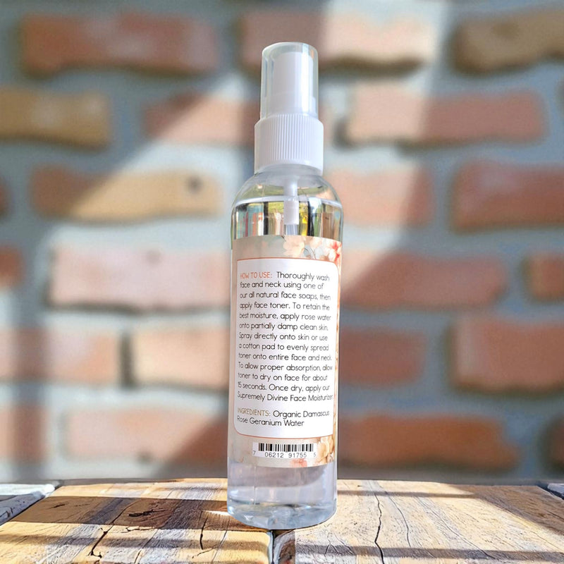 Rose Water Face Toner (All-Natural Face Care)