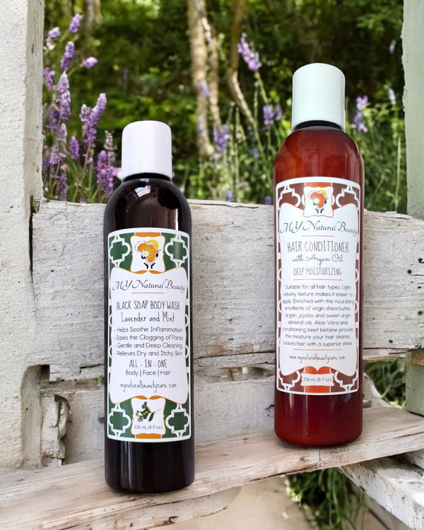 Natural Hair Shampoo and Conditioner | Lavender and Mint