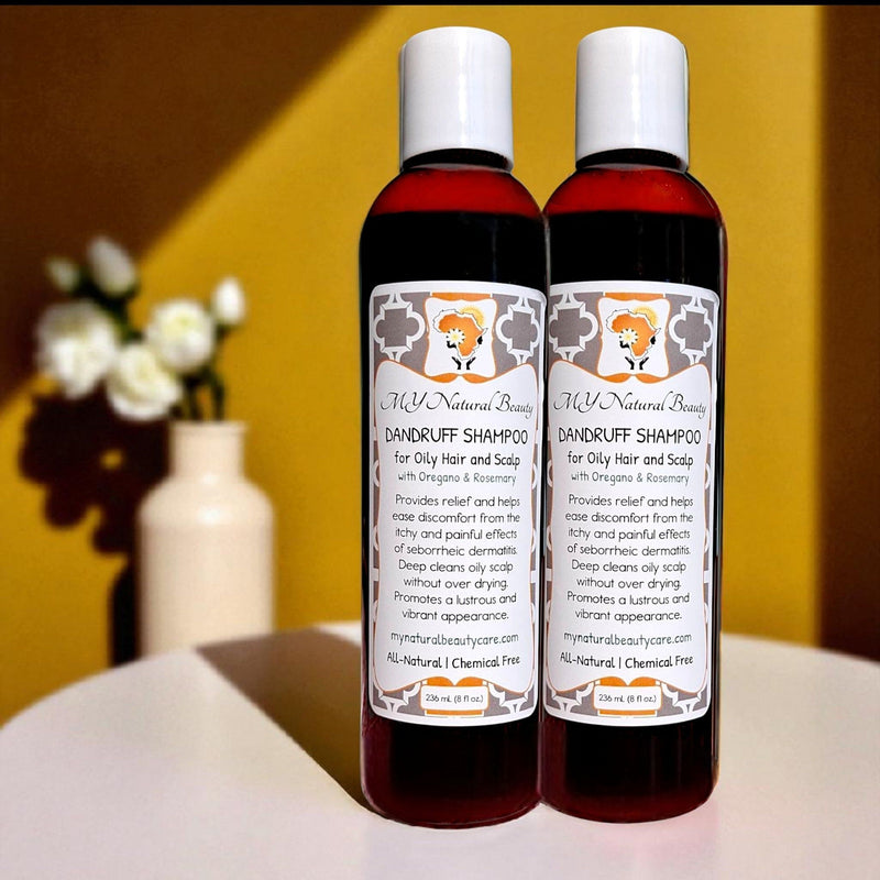 NATURAL DANDRUFF SHAMPOO | OILY SCALP (ROSEMARY) X 2