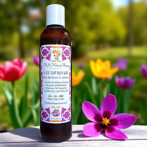 FLORAL BLEND (Rose & Chamomile) | Liquid Black Soap
