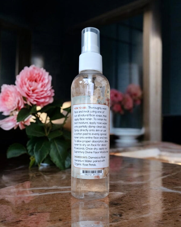 Rose Water Face Toner (All-Natural Face Care)