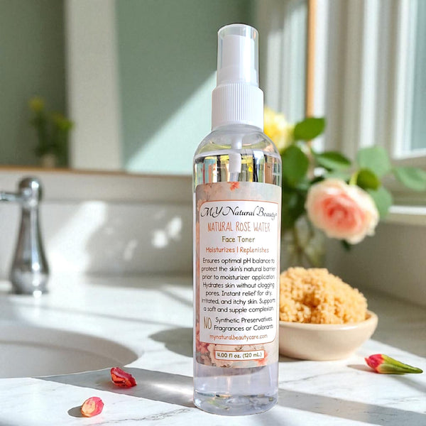 Rose Water Face Toner (All-Natural Face Care)