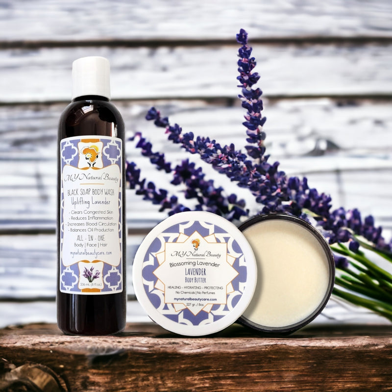 LAVENDER | Black Soap and Shea Butter Combo