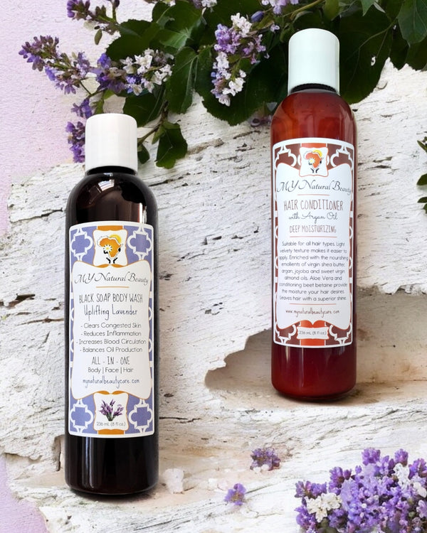 Natural Hair Shampoo and Conditioner | Organic Lavender