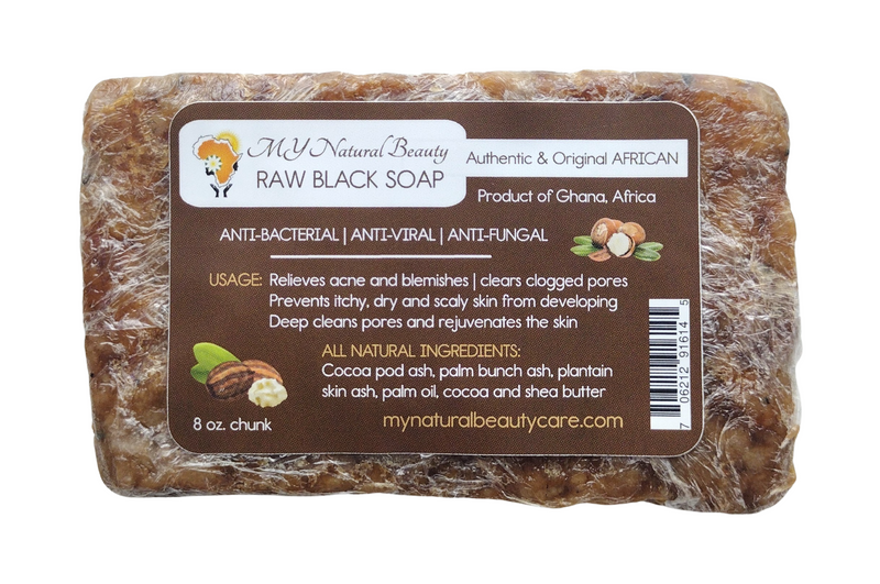 Buy (REAL) BLACK SOAP (Uncut Pieces) - PURE Black Soap. Detoxes skin, removes blemishes, reduces oily skin, and helps reduce painful acne. Gently cleans eczema, psoriasis, and rosacea. 100% ORGANIC solution to CARE for YOUR SKIN naturally. Original African BODY CARE online. South Florida, Miami, Lauderdale, Palm Beach