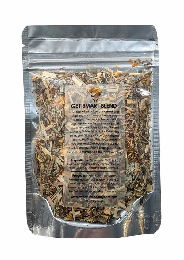 A cornucopia of healing herbs and roots blended together to stimulate your mind and improve your concentration and memory. INGREDIENTS: Peppermint, gotu kola, gingko, lemongrass, ho shu wu, eleuthero root, licorice, damiana, and calendula. Miami, Ft Lauderdale, Palm Beach, South Florida, Online